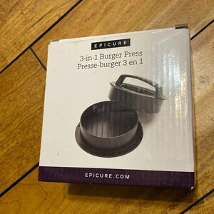 Epicure burger press